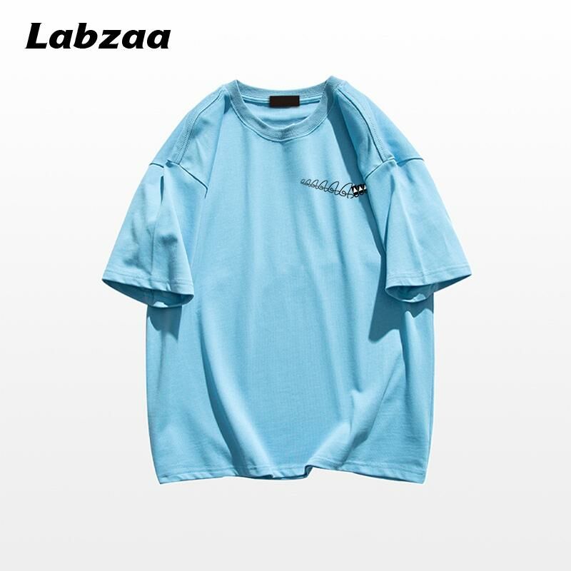 Casual loose short-sleeved T-shirt (M-3XL ice blue) [Please contact customer service to confirm the shipping size after placing an order]