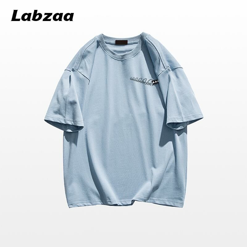 Casual loose short-sleeved T-shirt (M-3XL light blue) [After placing an order, please contact customer service to confirm the shipping size]