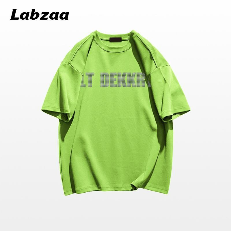 Casual loose short-sleeved T-shirt (M-3XL fluorescent green) [Please contact customer service to confirm the shipping size after placing an order]