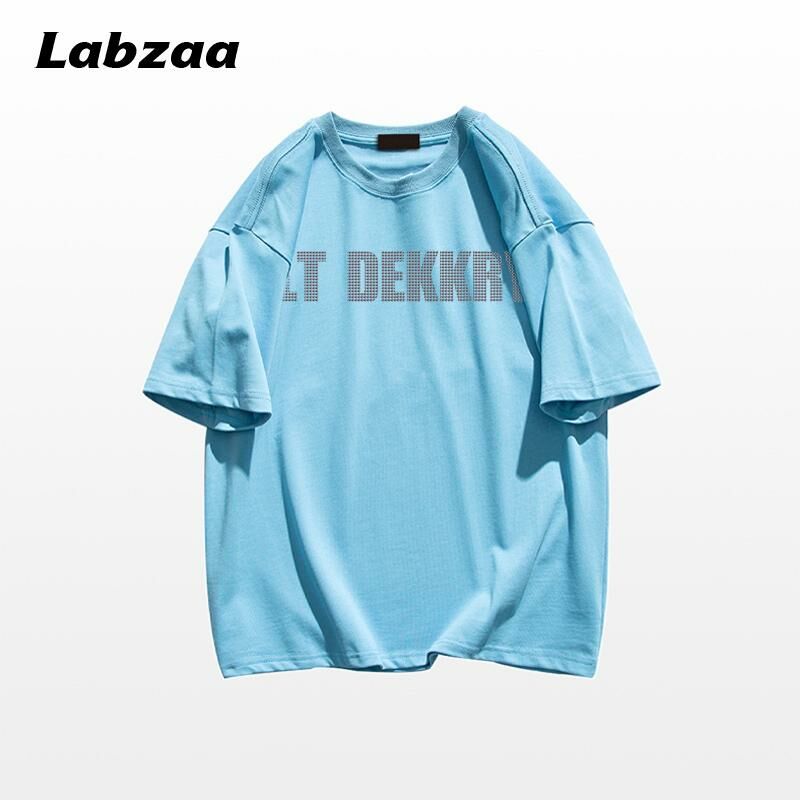 Casual loose short-sleeved T-shirt (M-3XL ice blue) [Please contact customer service to confirm the shipping size after placing an order]