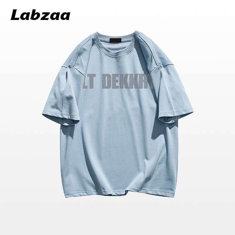 Casual loose short-sleeved T-shirt (M-3XL light blue) [After placing an order, please contact customer service to confirm the shipping size]