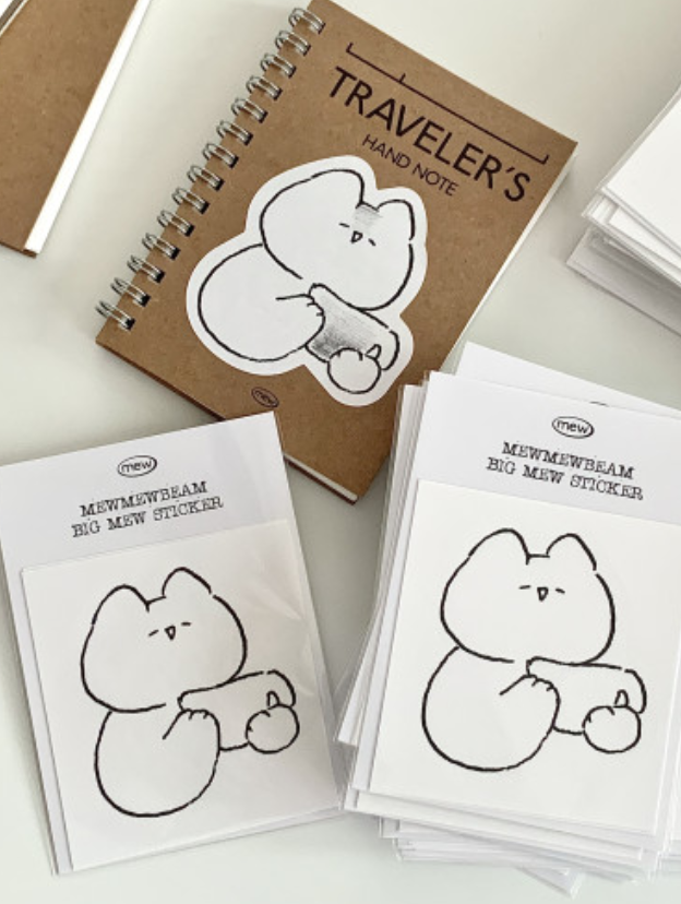 Mewmewbeam | 大貓貓貼紙（三款可選）