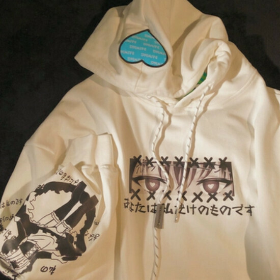 熱賣請你看雪連帽衫情侶衛衣【白色】【S-XL碼】(下單後請聯絡客服確認發貨尺碼)