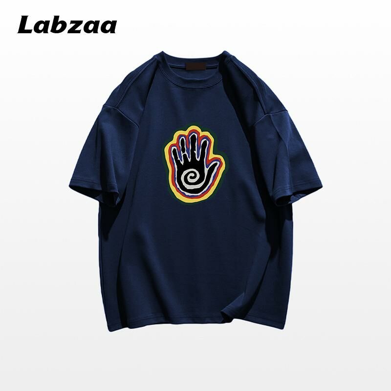 Casual loose short-sleeved T-shirt (M-3XL navy blue) [Please contact customer service to confirm the shipping size after placing an order]