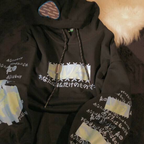 熱賣請你看雪連帽衫情侶衛衣【黑色】【S-XL碼】(下單後請聯絡客服確認發貨尺碼)