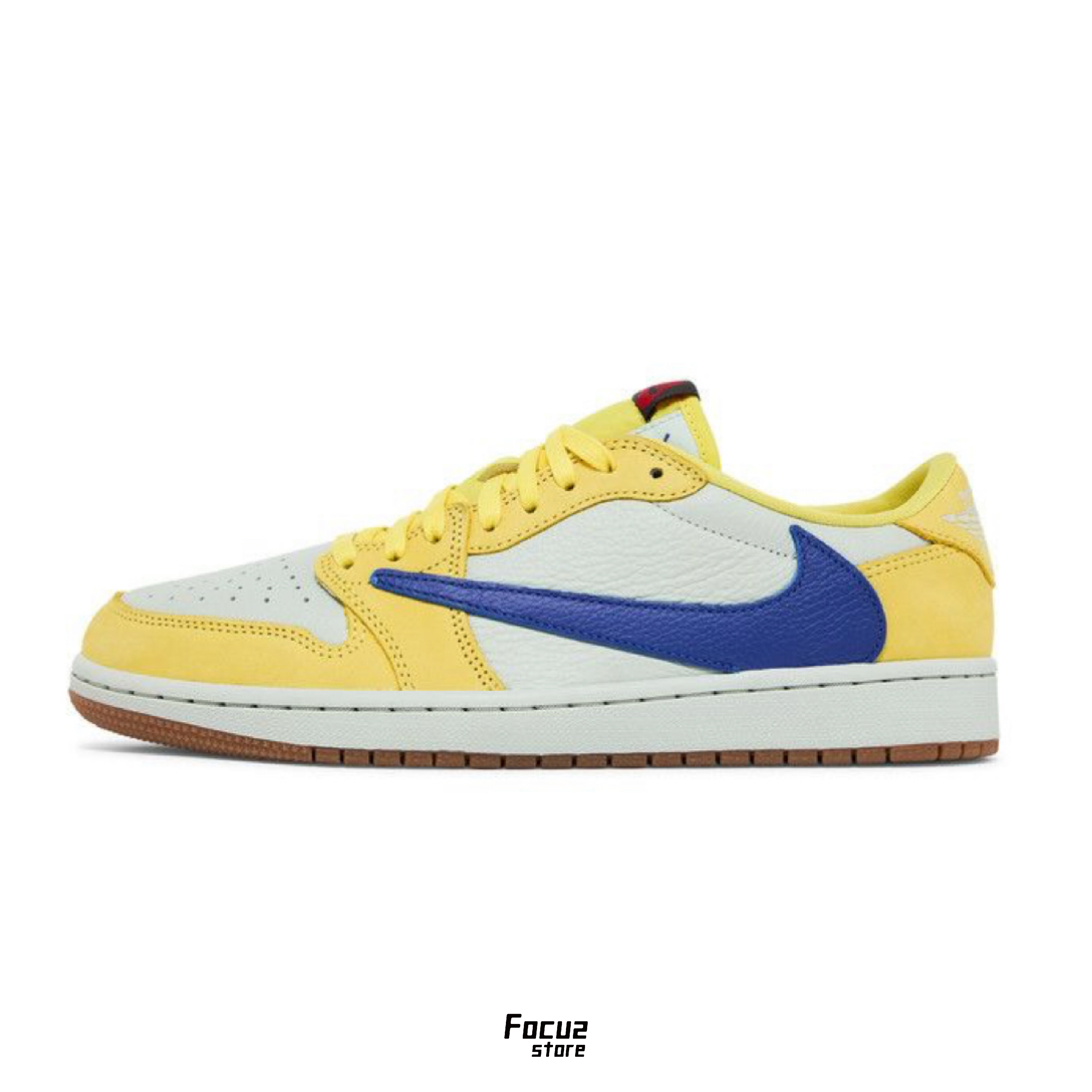 【Focus Store】現貨秒發 Travis Scott x Wmns Air Jordan 1 Retro Low OG SP "Canary" 倒鉤 黃藍 DZ4137-700