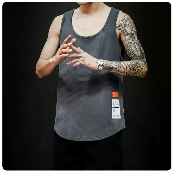Solid color vest man (gray [size M_5XL] (contact customer service to confirm the shipping size after placing an order)