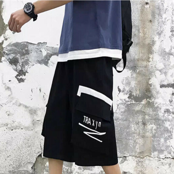 熱賣工裝短褲男夏季（黑色【M_5XL碼】（下單後聯繫客服確認發貨尺碼）