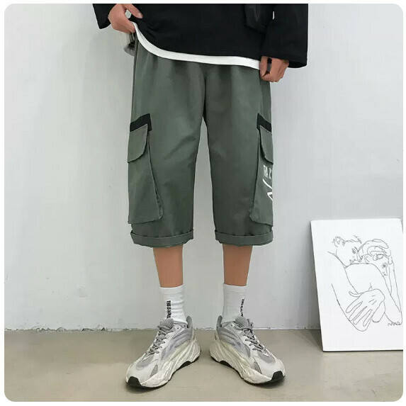 熱賣工裝短褲男夏季（軍綠色【M_5XL碼】（下單後聯繫客服確認發貨尺碼）