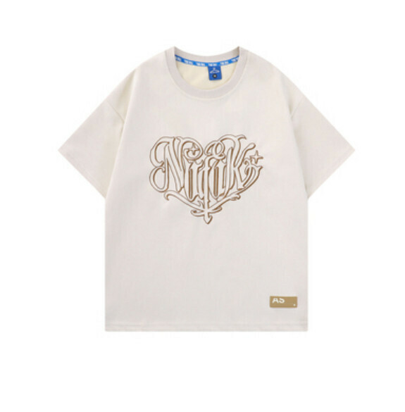 Suede print short sleeve T (khaki) [S-XL size] [Contact customer service to confirm the shipping size after placing an order]