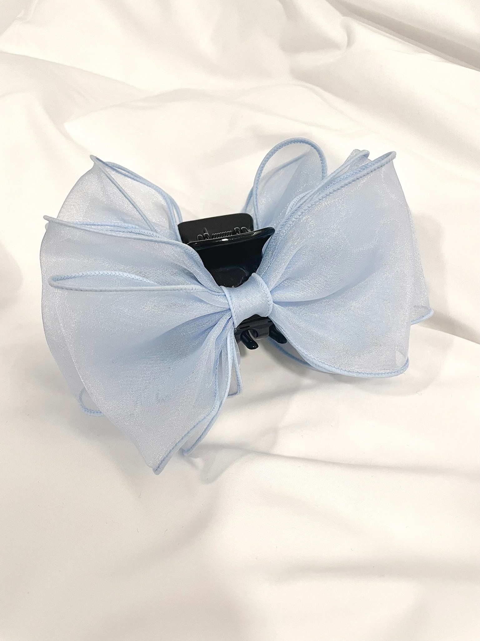 浪漫款!紗質大蝴蝶結抓夾