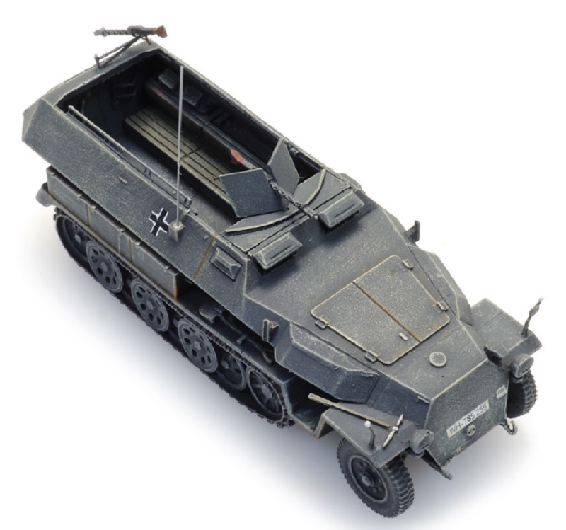 Artitec 6870471 HO規 Sd.Kfz. 251/1 Ausf.C 251半履帶車 德國裝甲運兵車.灰色