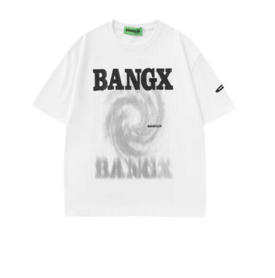 Letter print short sleeve T (white) [M-XL size] [Contact customer service to confirm the shipping size after placing an order]