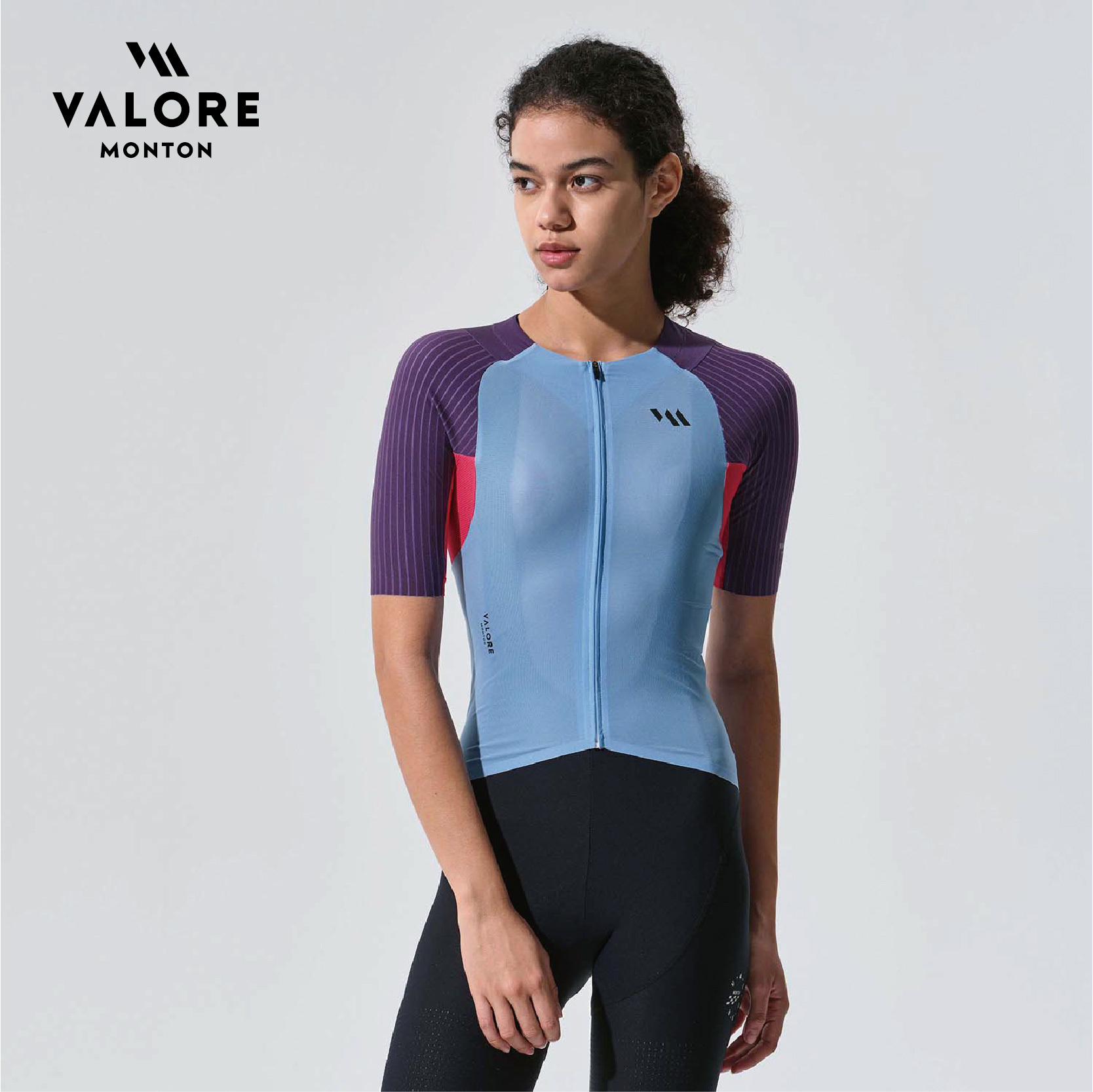 紀元紫藍女款短上衣