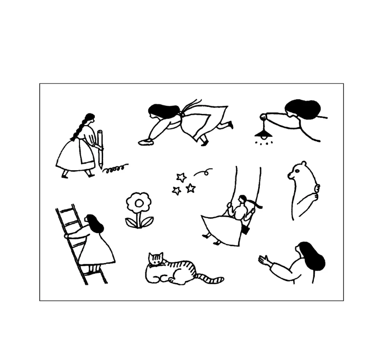 水縞 自在水晶印章 Log｜ネクタイ x 水縞｜手帳應援 女孩｜JAPAN