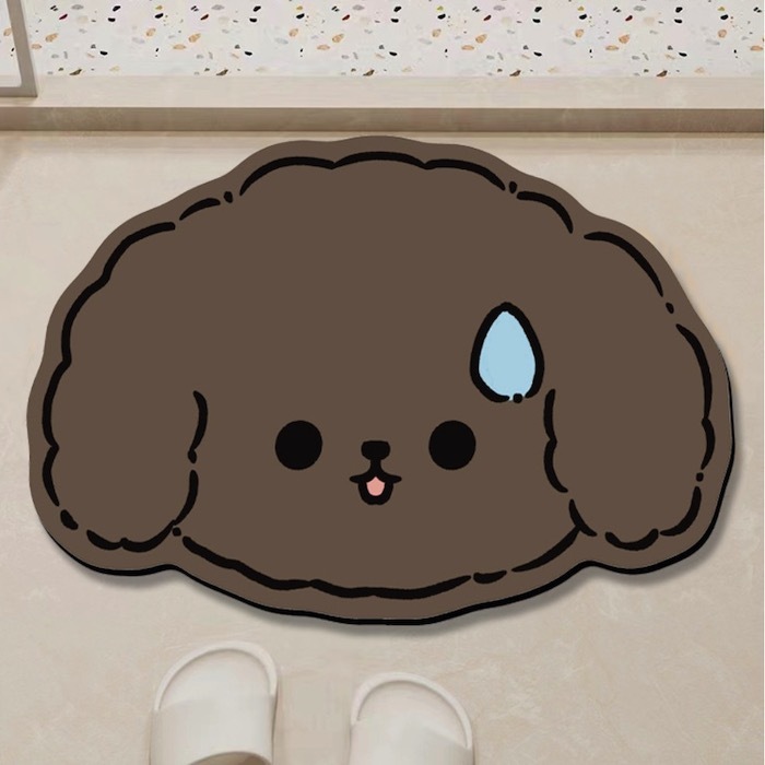 《51143》💧汗滴小動物硅藻浴廁吸水地墊