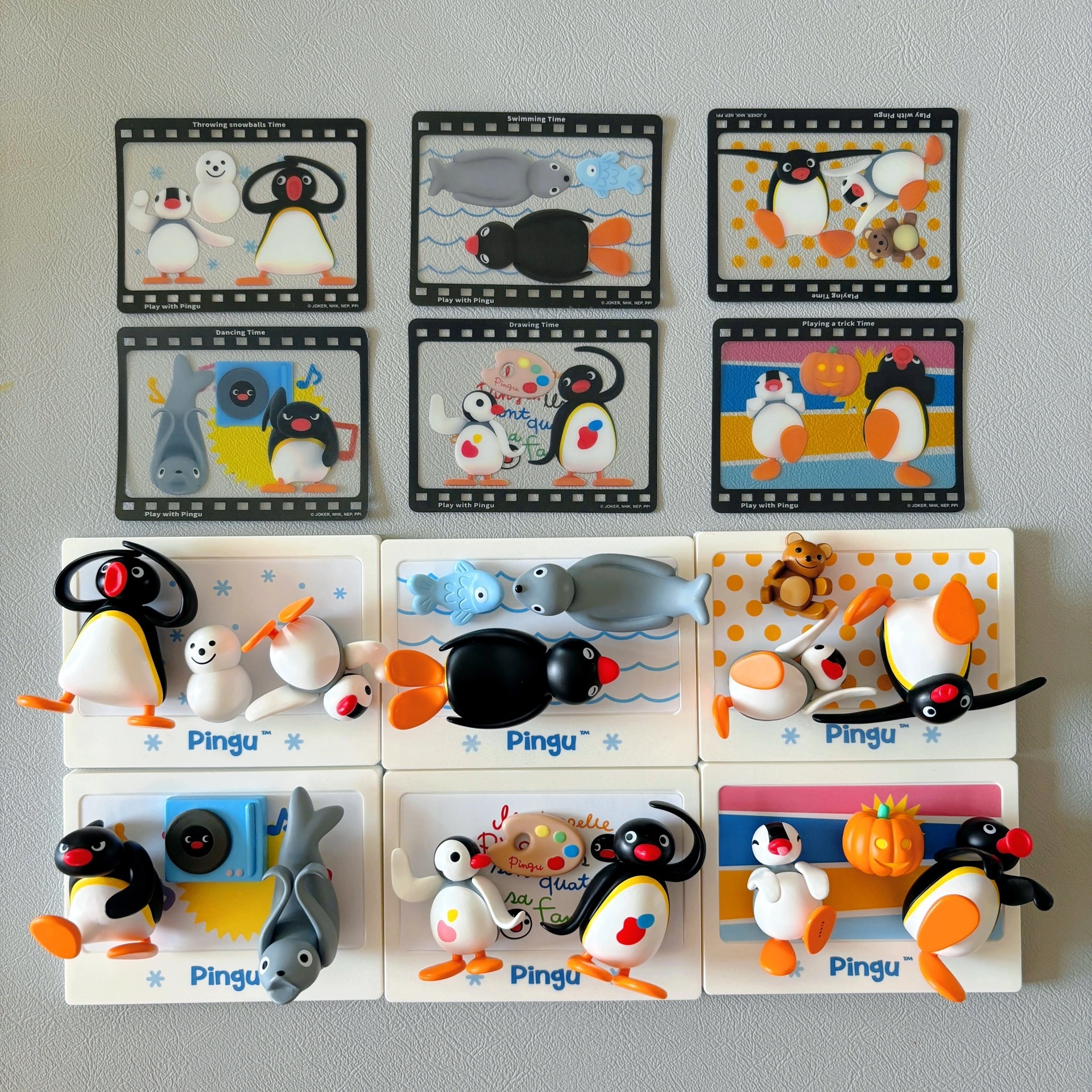 PINGU 企鵝家族 正版授權 小劇場 盲盒 公仔 磁吸 / 預購