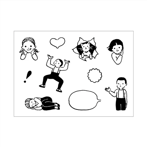 水縞 自在水晶印章 Log｜Masco Eri x 水縞｜手帳應援小孩｜JAPAN