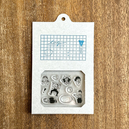 水縞 自在水晶印章 Log｜Masco Eri x 水縞｜手帳應援小孩｜JAPAN