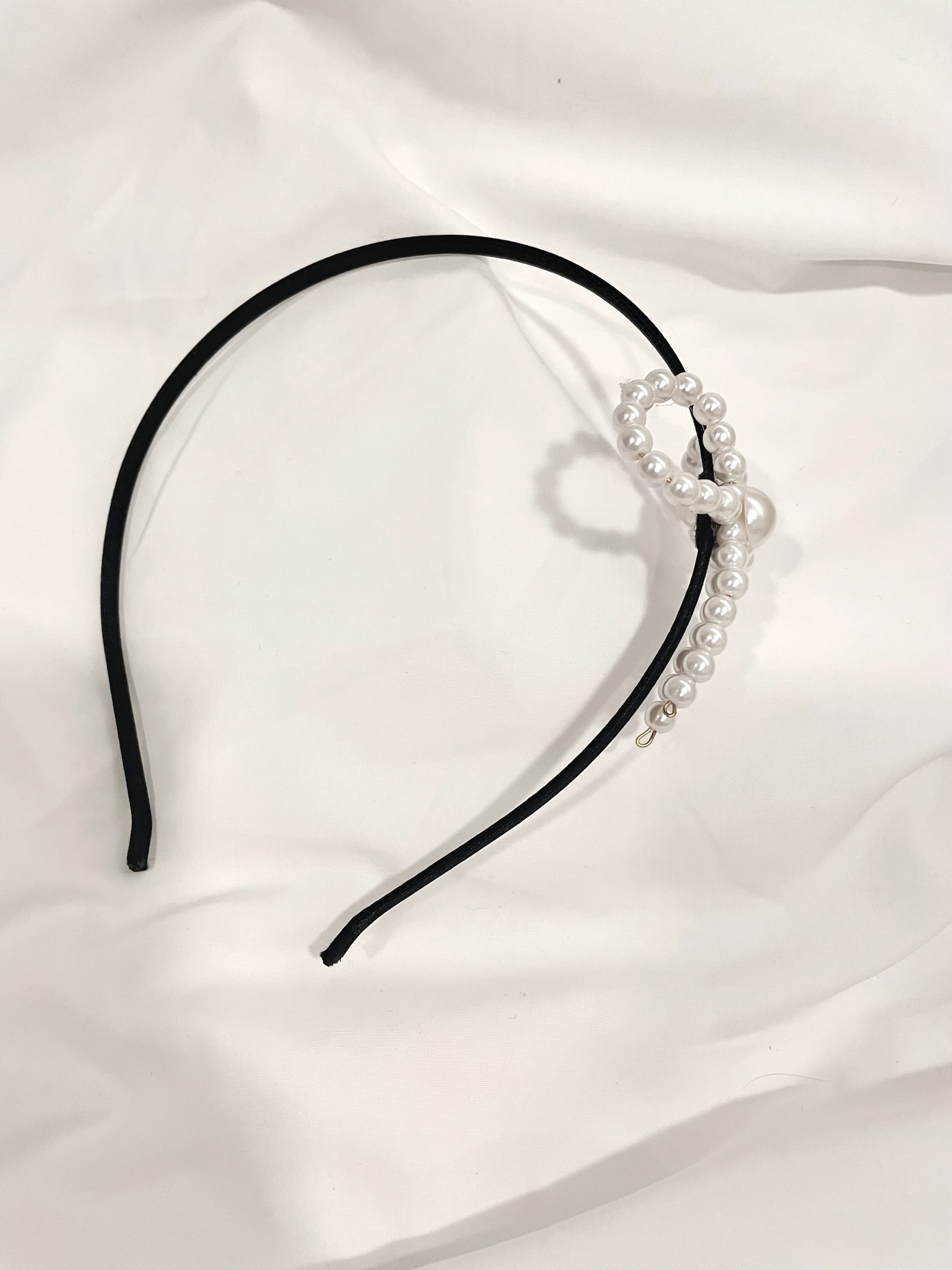 珍珠蝴蝶結髮箍