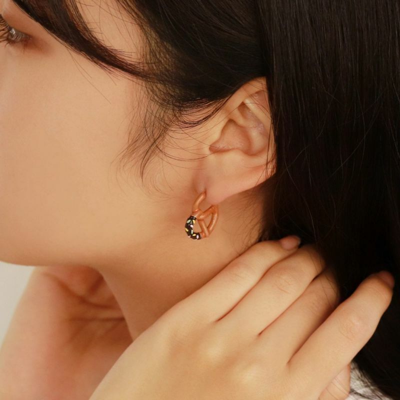 Ayatorie 椒鹽脆餅耳環/戒指