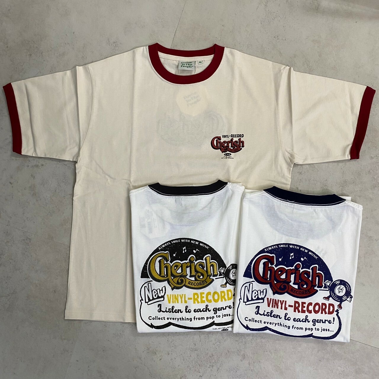 Power To The People 圓領黑膠唱片印花短Tee 4501004-103