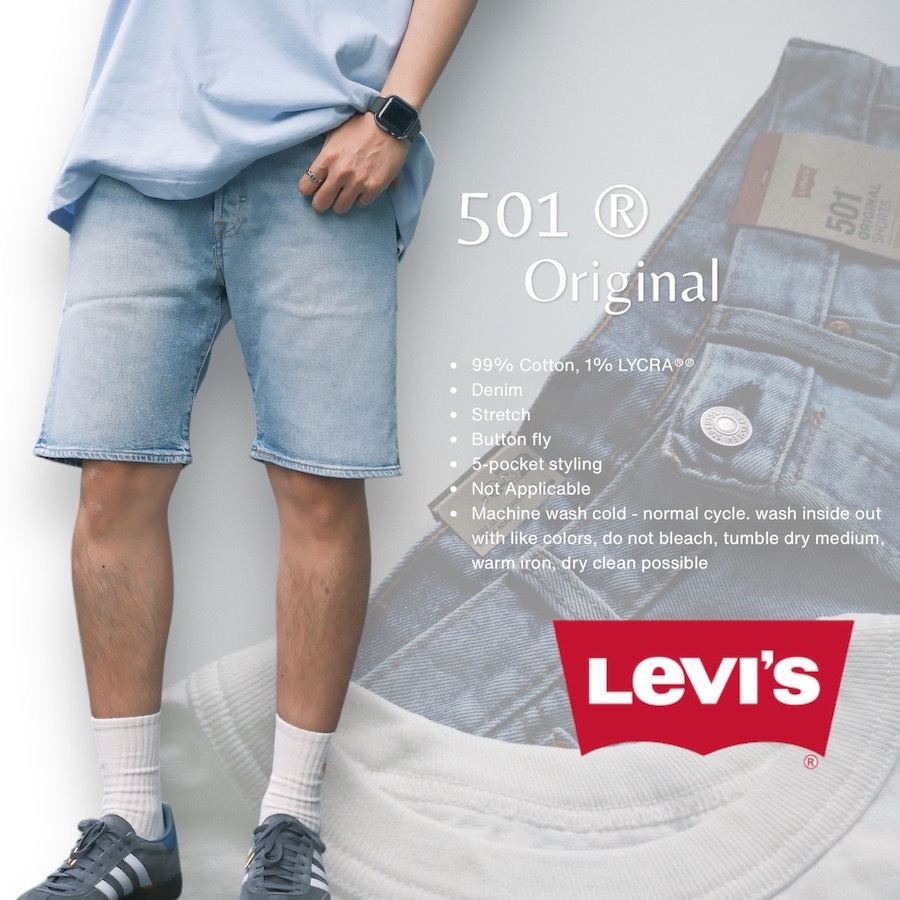 LEVI'S® 501™ original 水洗 丹寧短褲