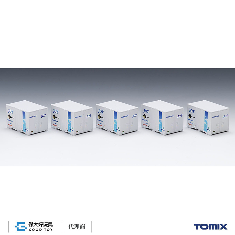 TOMIX 3306 貨櫃 私有 UR19A-3000形 (日本石油輸送．青空帶．5入)