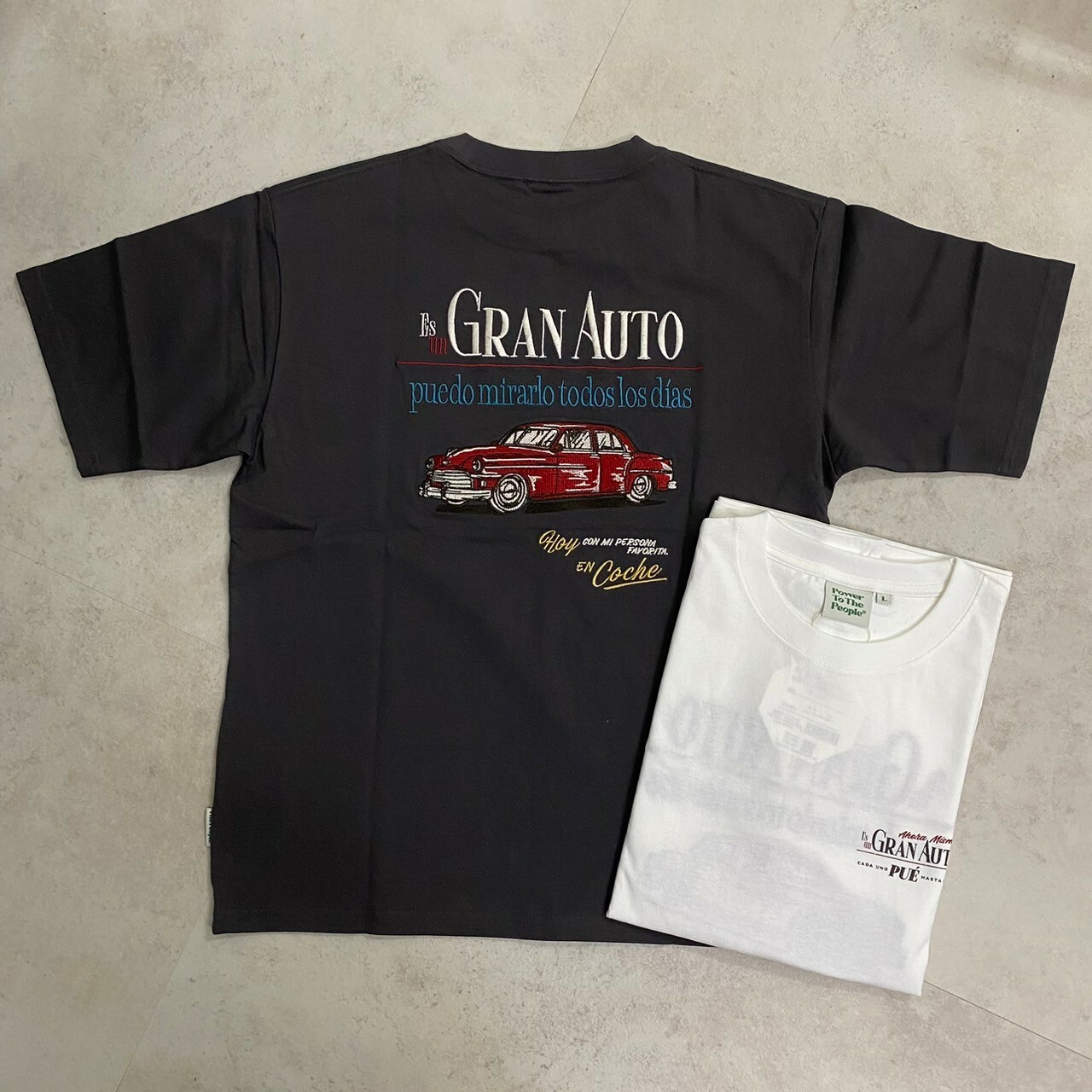 Power To The People 立體刺繡汽車短Tee 4501001-103