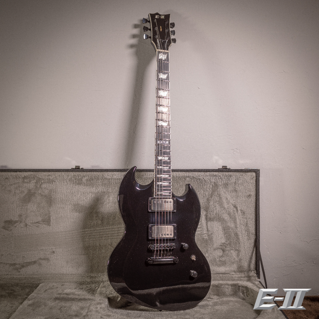 日廠ESP E-II VIPER Black 主動式雙雙電吉他