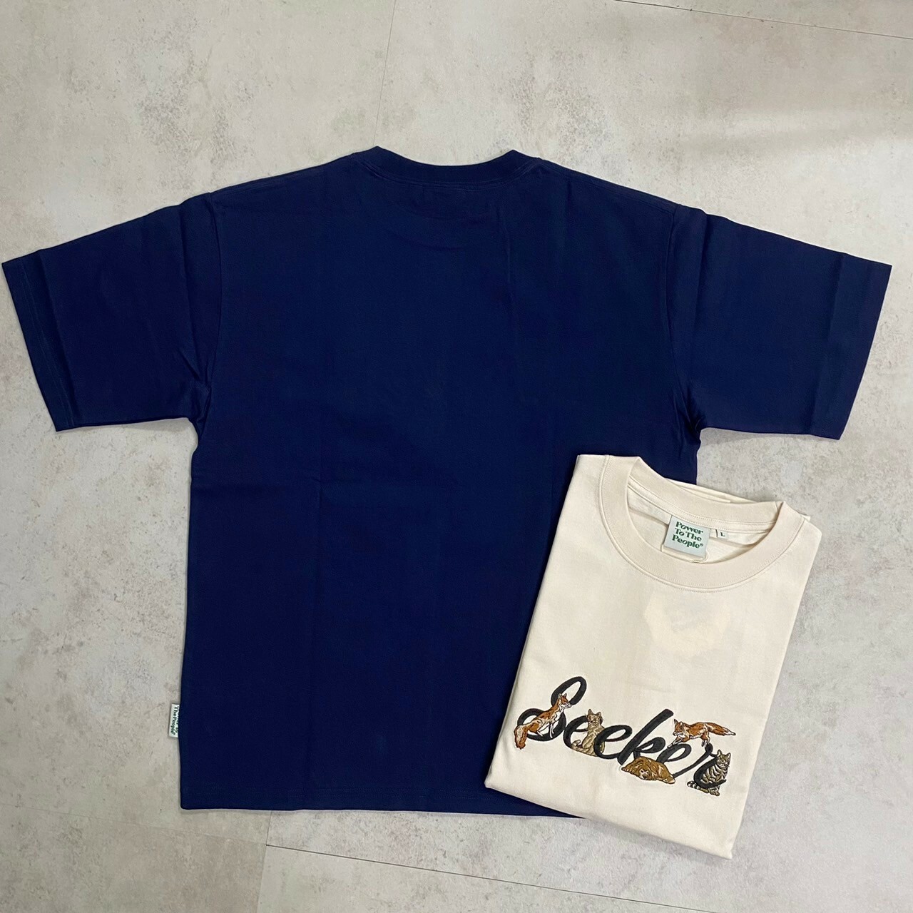 Power To The People 刺繡毛絨動物短Tee 4501015-103