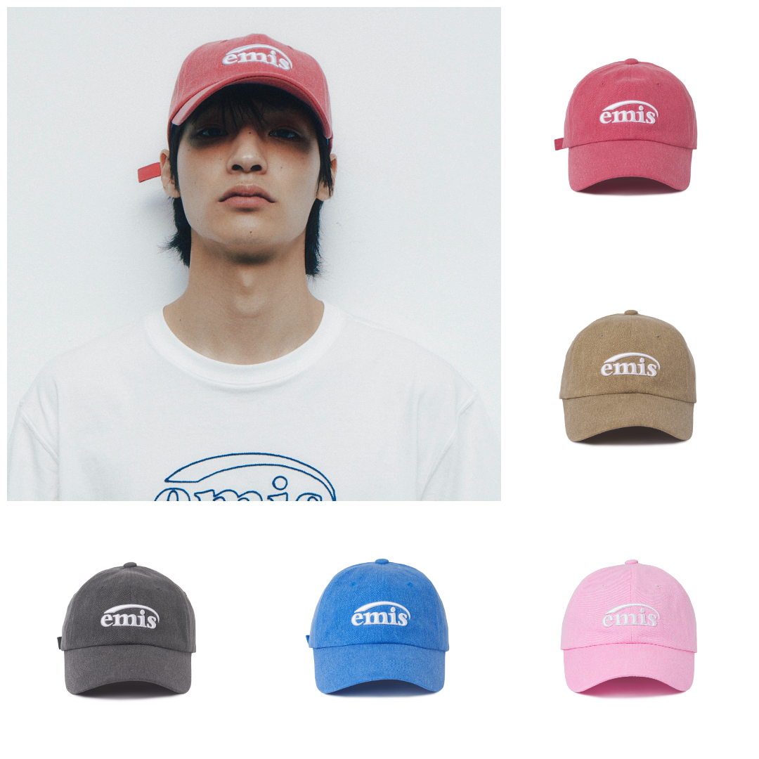 現貨┃emis NEW LOGO PIGMENT BALL CAP 水洗 老帽