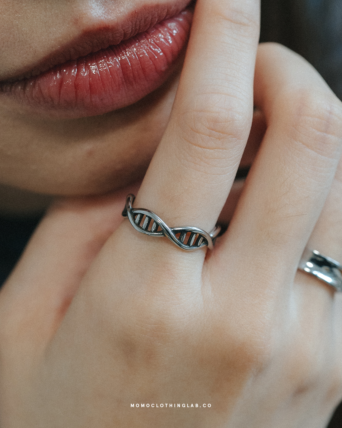 #現貨 (ACCR110) 正韓鋼戒 DNA螺旋復古戒