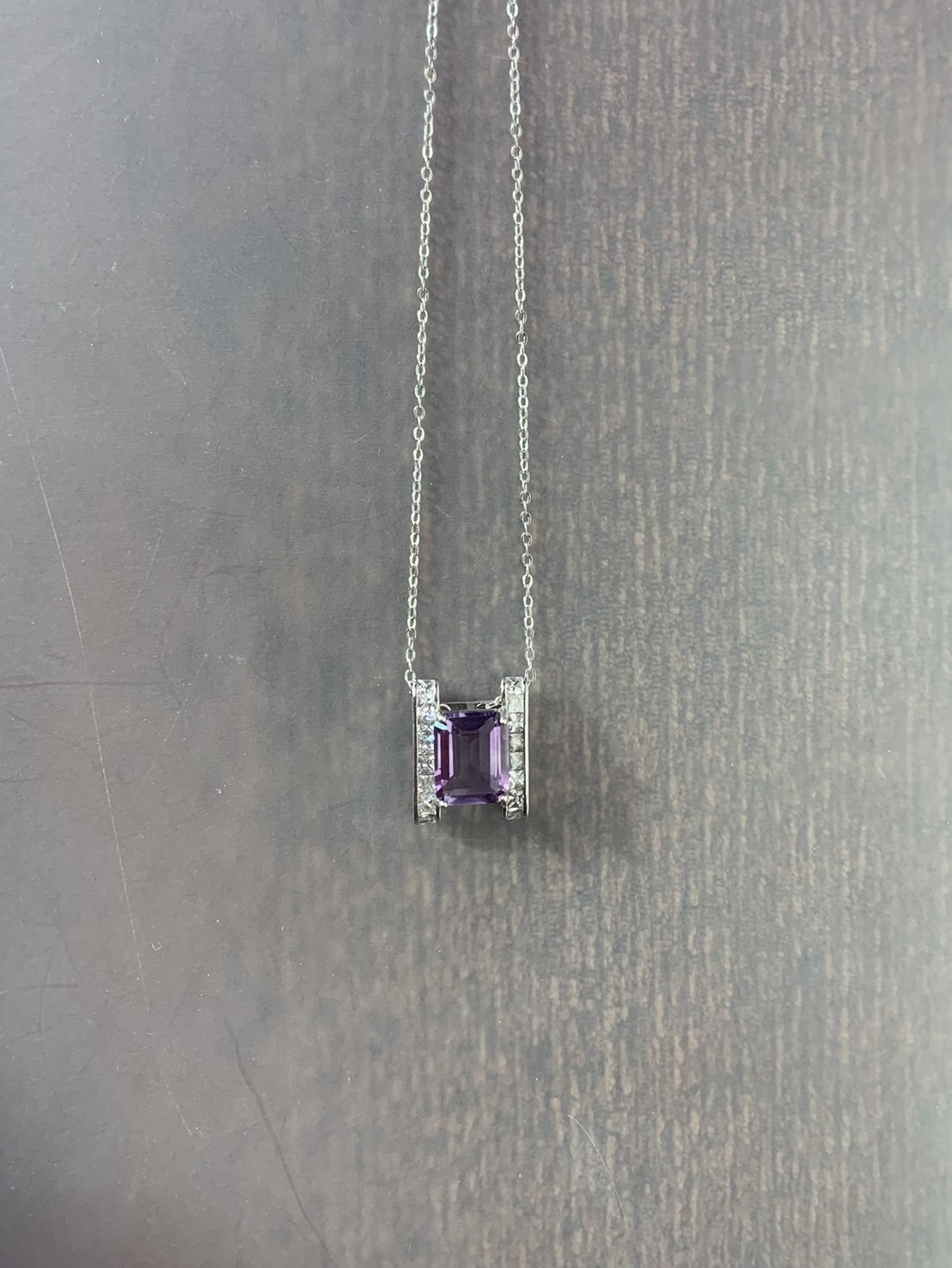 紫光丨紫水晶銀製吊墜丨二月誕生石