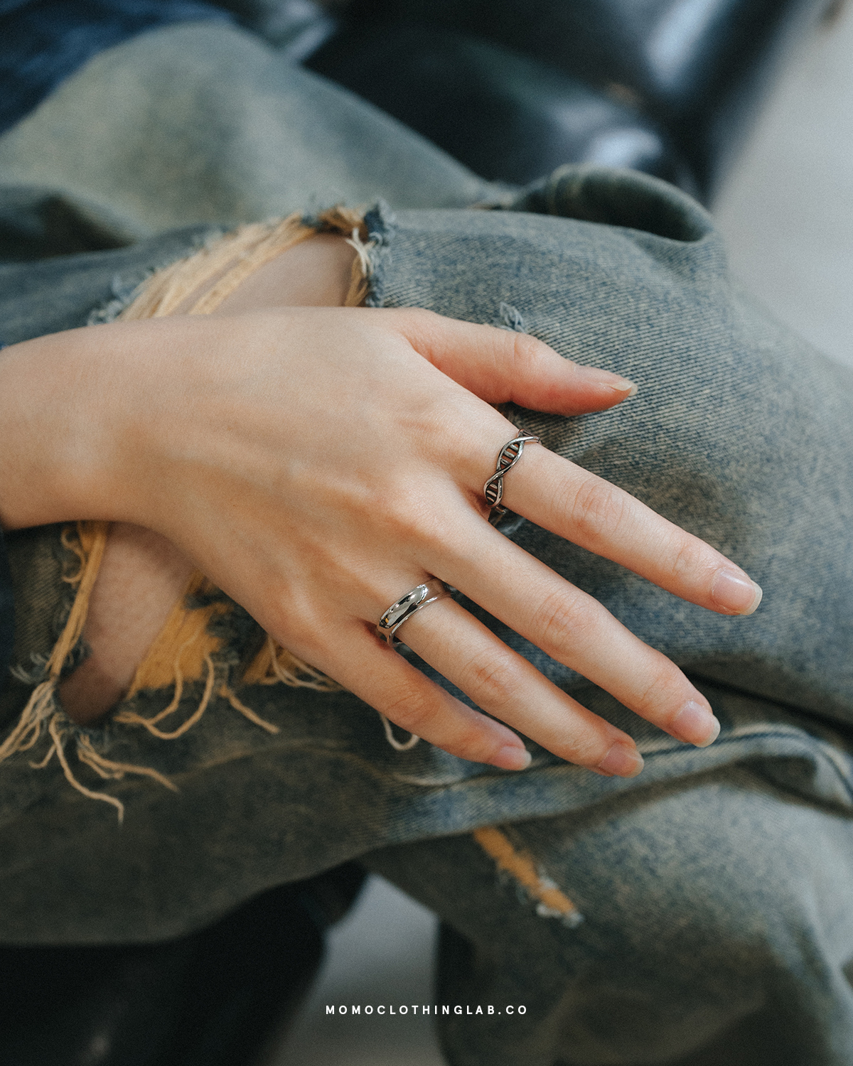 #現貨 (ACCR111) 正韓鋼戒 極簡光面凹型戒