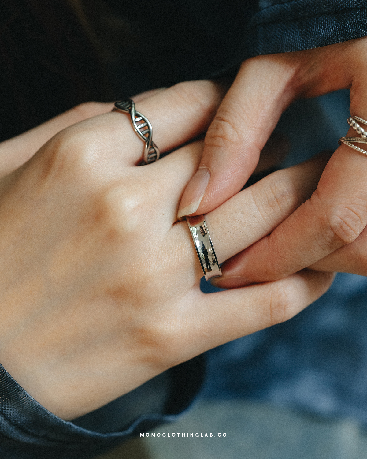 #現貨 (ACCR111) 正韓鋼戒 極簡光面凹型戒