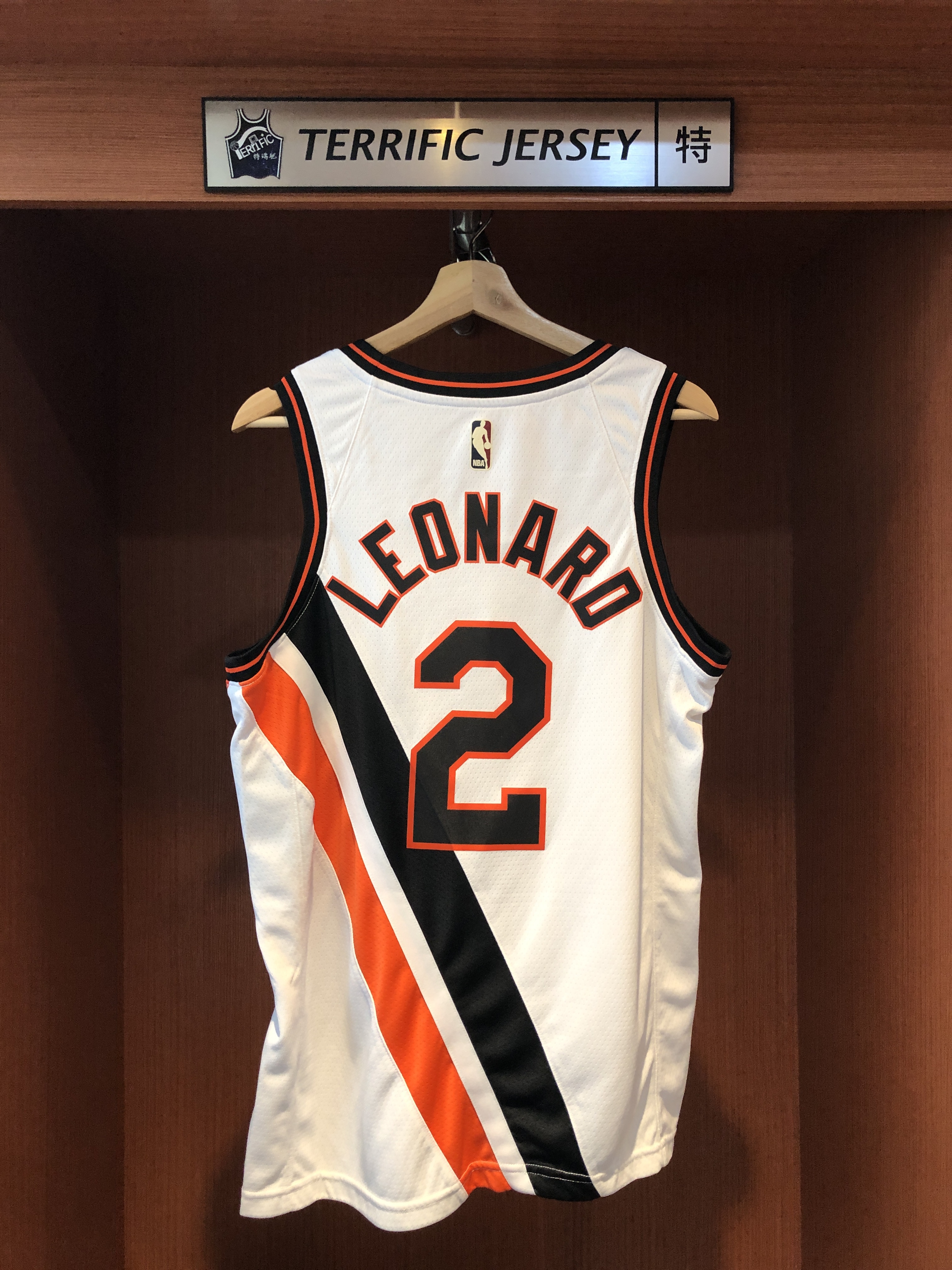 NBA球衣 Kawhi Leonard 洛杉磯快艇復古 HWC Nike Swingman 球迷版 熱轉印 含贊助商標 全新