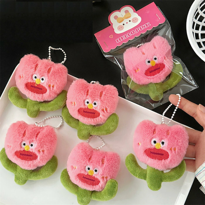 《51201》可愛醜醜花朵小吊飾