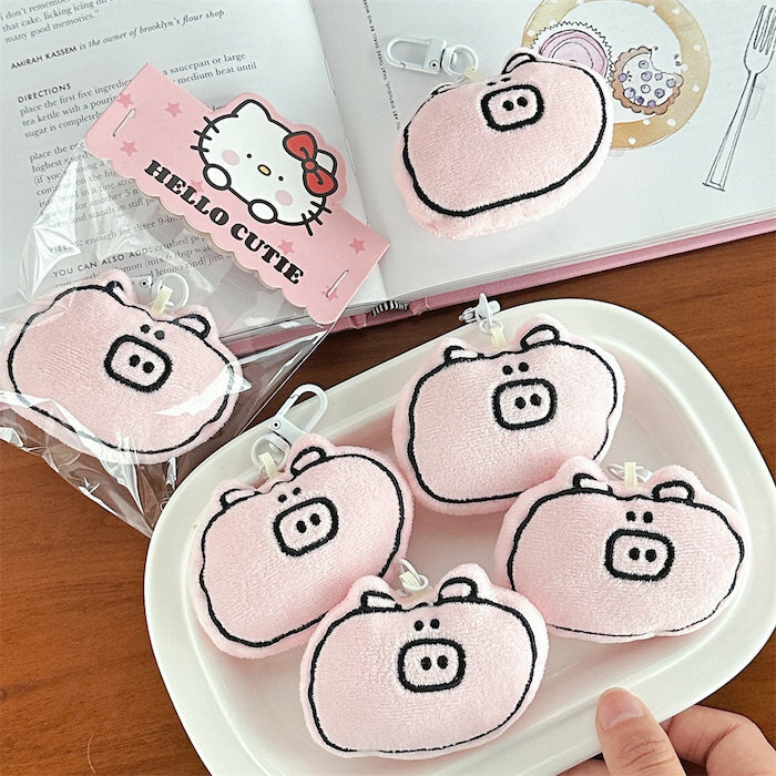 《51203》🐷2D小迷你豬豬吊飾