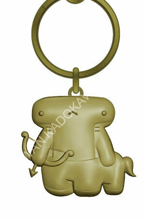 鯊魚哥 金屬鑰匙圈 射手座