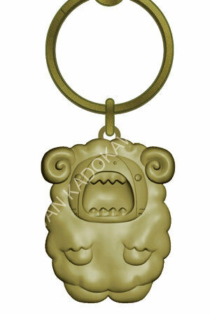 鯊魚哥 金屬鑰匙圈 牡羊座