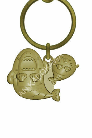 鯊魚哥 金屬鑰匙圈 雙魚座