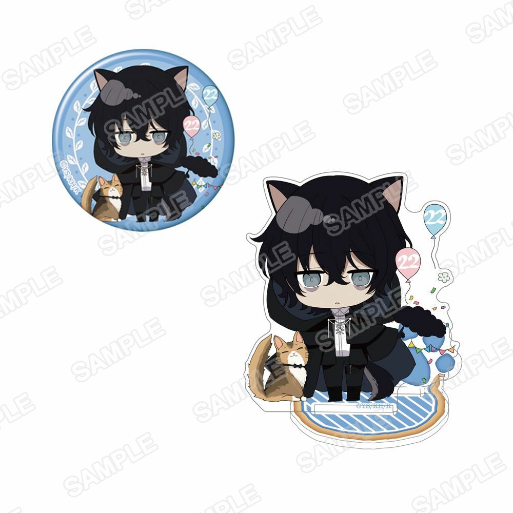 預購-角川Beans文庫創刊22周年記念　壓克力立牌＆徽章套組 『私の婚約者は、根暗で陰気だと言われる闇魔術師です。好き。』【日本進口精品】