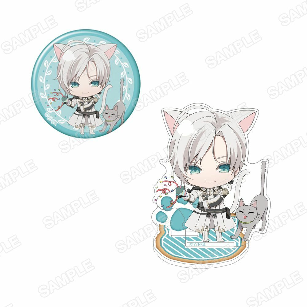 預購-角川Beans文庫創刊22周年記念　壓克力立牌＆徽章套組 『わたくしのことが大嫌いな義弟が護衛騎士になりました』【日本進口精品】