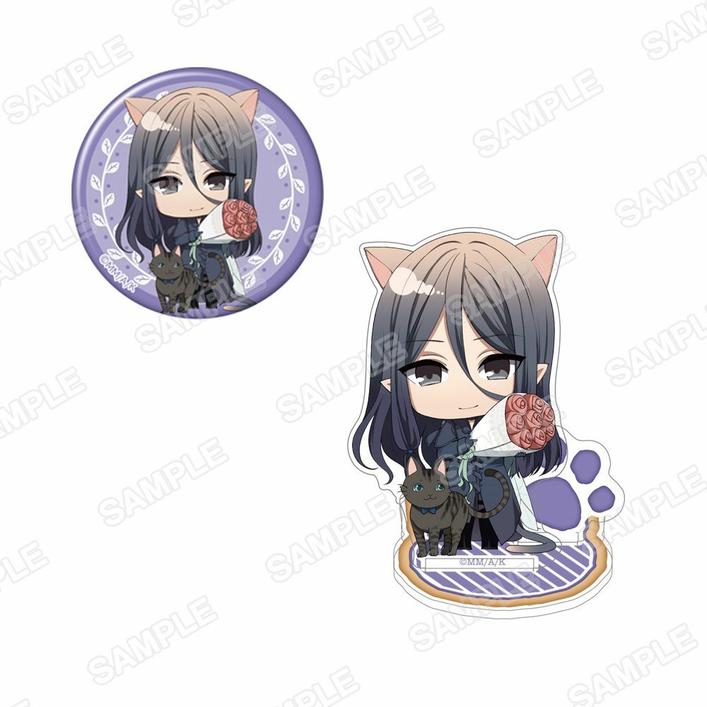 預購-角川Beans文庫創刊22周年記念　壓克力立牌＆徽章套組 『銀砂糖師與黑妖精～sugar apple fairy tale～』【日本進口精品】