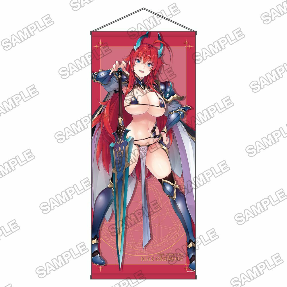 預購-Fantasia文庫大感謝祭2023 全新繪製等身大掛軸 『惡魔高校D×D』莉雅絲．吉蒙里【日本進口精品】