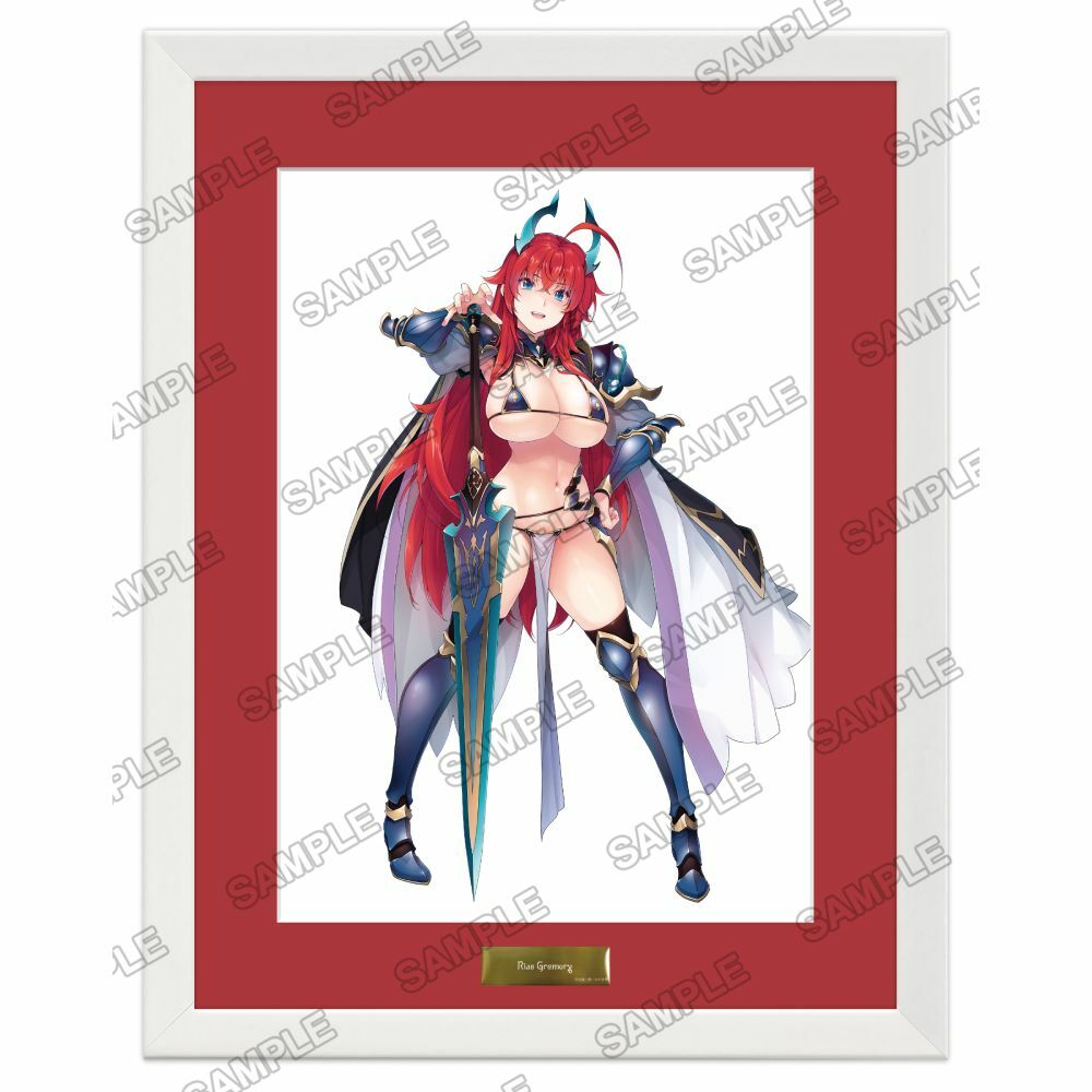 預購-Fantasia文庫大感謝祭2023 全新繪製高精細印刷畫 『惡魔高校D×D』莉雅絲．吉蒙里【日本進口精品】