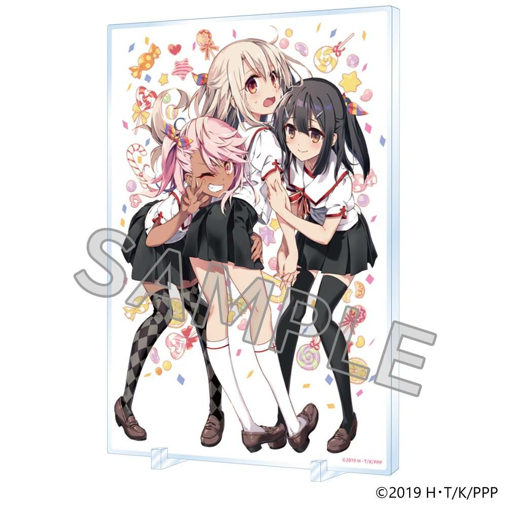 預購-「Fate/kaleid liner 魔法少女☆伊莉雅」系列 壓克力板 伊莉雅＆美遊＆克洛伊 Seite:Mond【日本進口精品】
