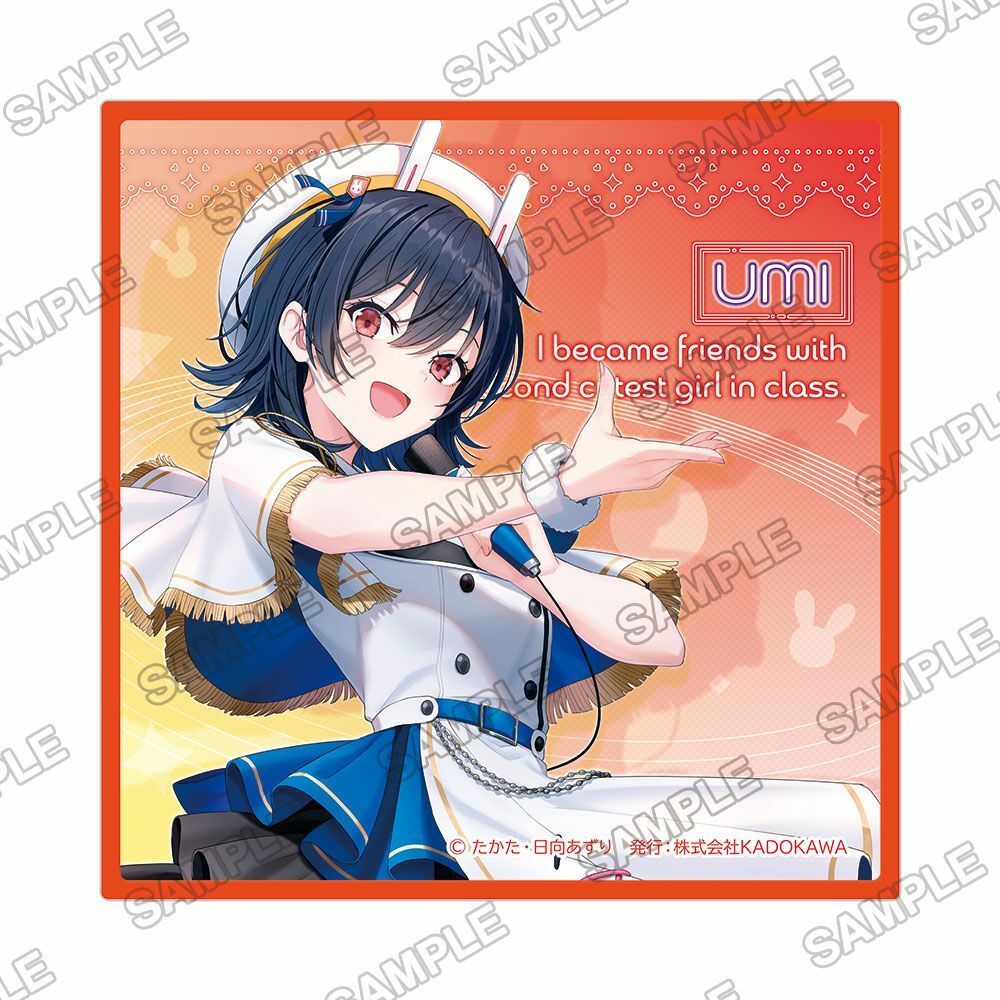 預購-角川Sneaker文庫 35周年記念 全新繪製迷你手巾 『我和班上第二可愛的女生成為朋友』朝凪 海【日本進口精品】
