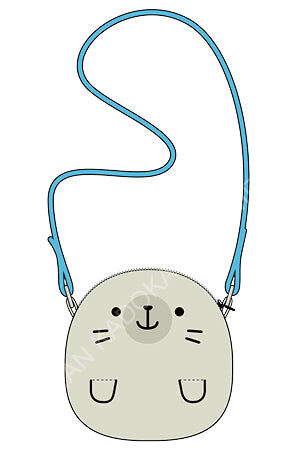 鯊魚哥 絨毛斜背包 C